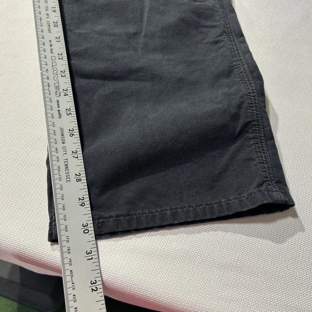 Carhartt B151 BLK Work Pants 34x32 Loose Fit Black Utility Cargo Cotton Mens